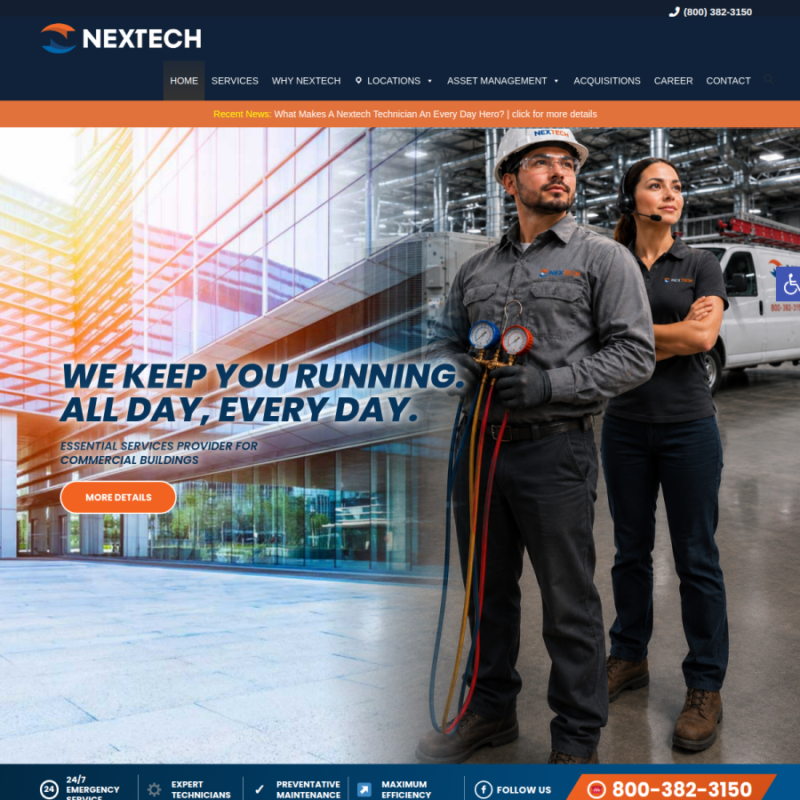 nextechna.com homepage screenshot