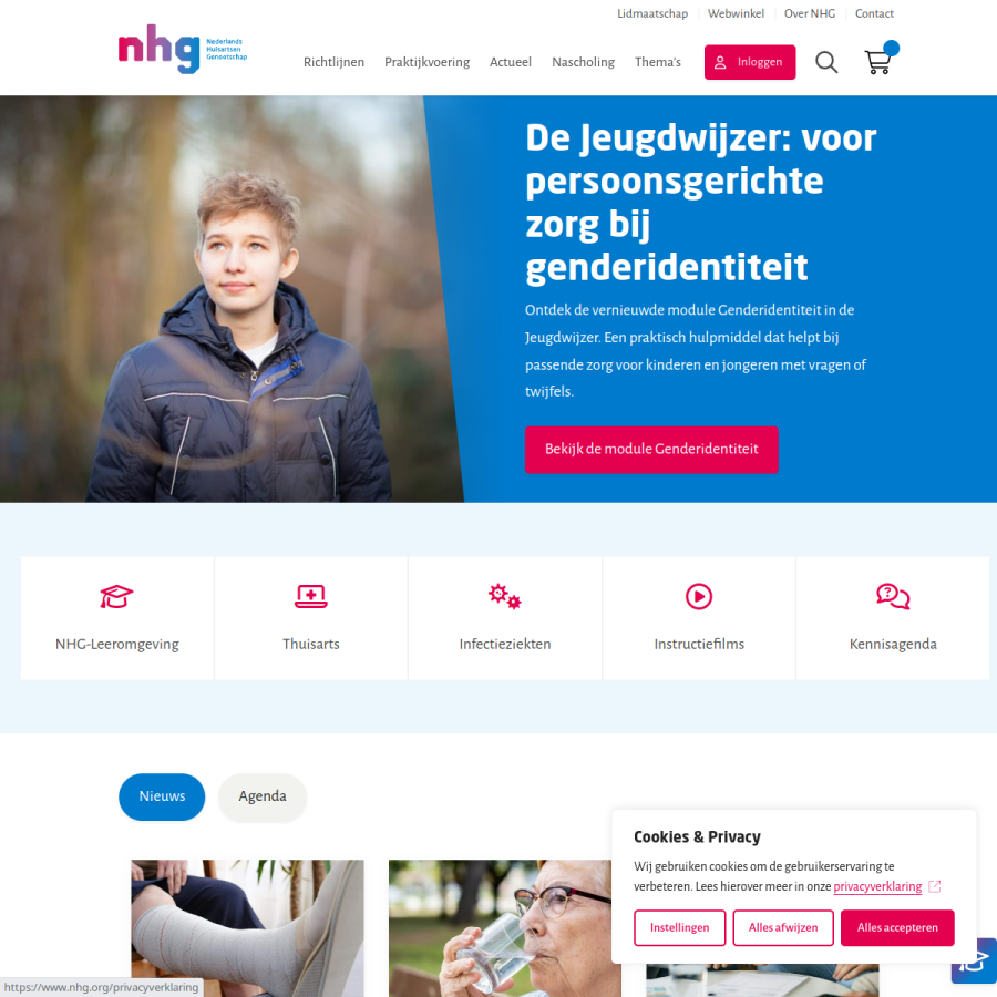 nhg.org homepage screenshot