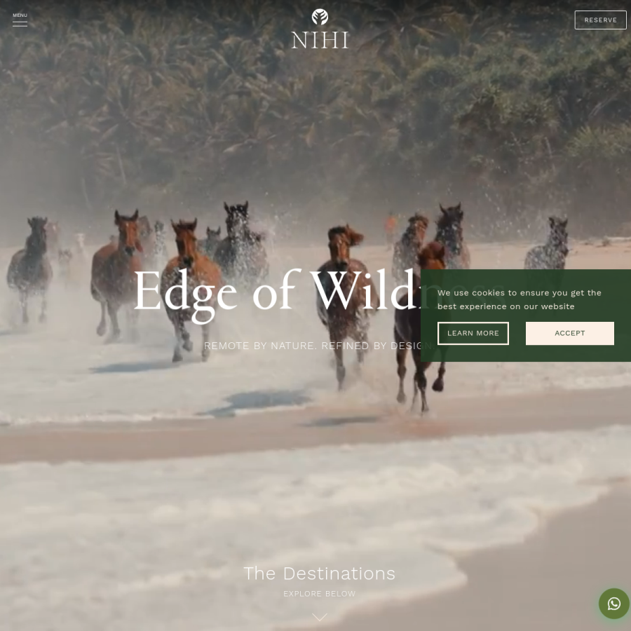nihi.com homepage screenshot
