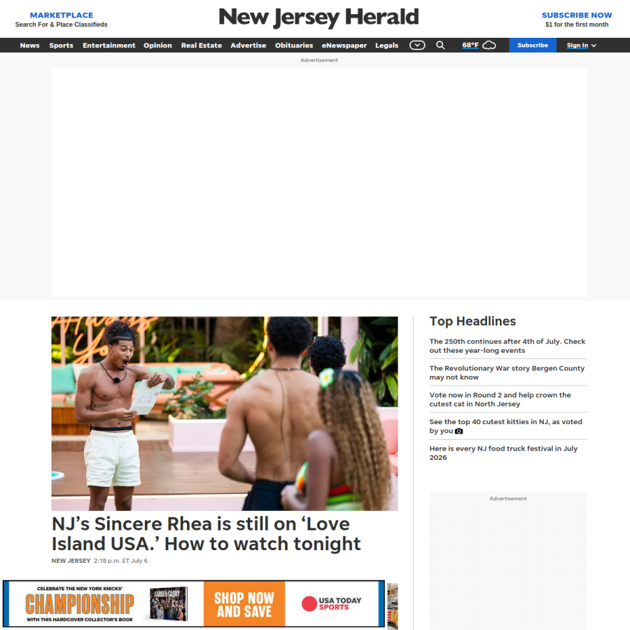 njherald.com homepage screenshot