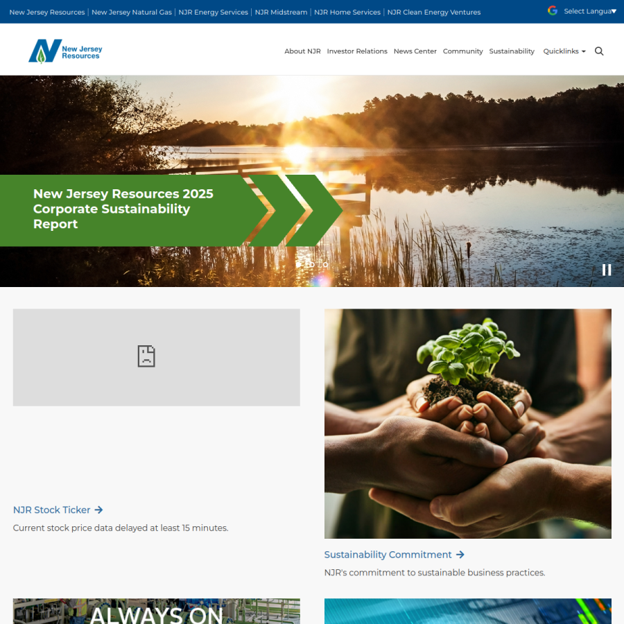 njresources.com homepage screenshot