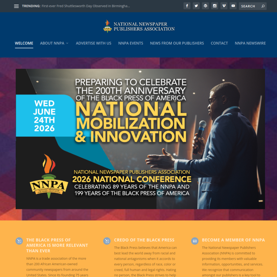 nnpa.org homepage screenshot