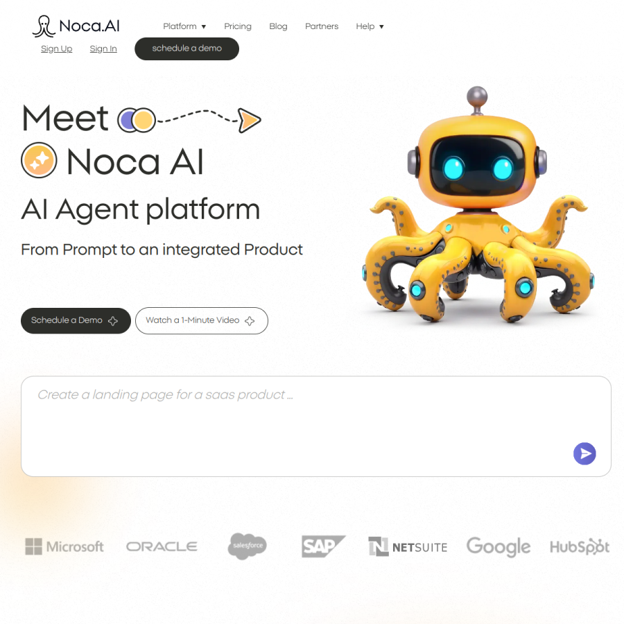 noca.ai homepage screenshot