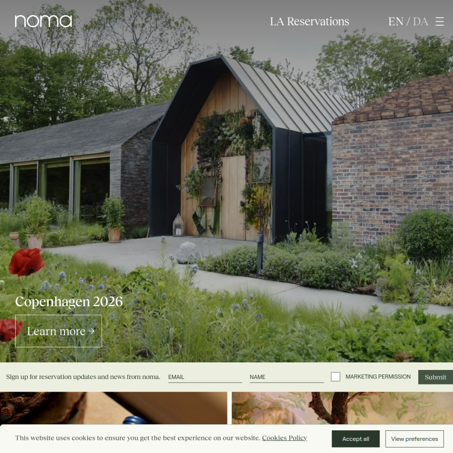 noma.dk homepage screenshot