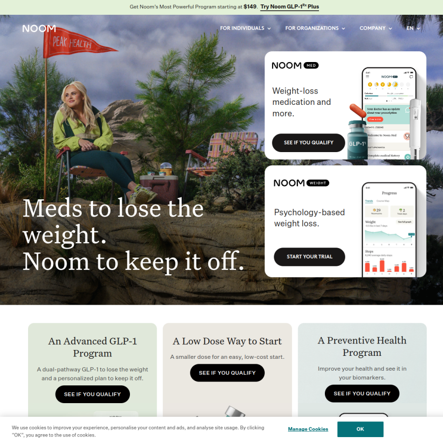 noom.com homepage screenshot