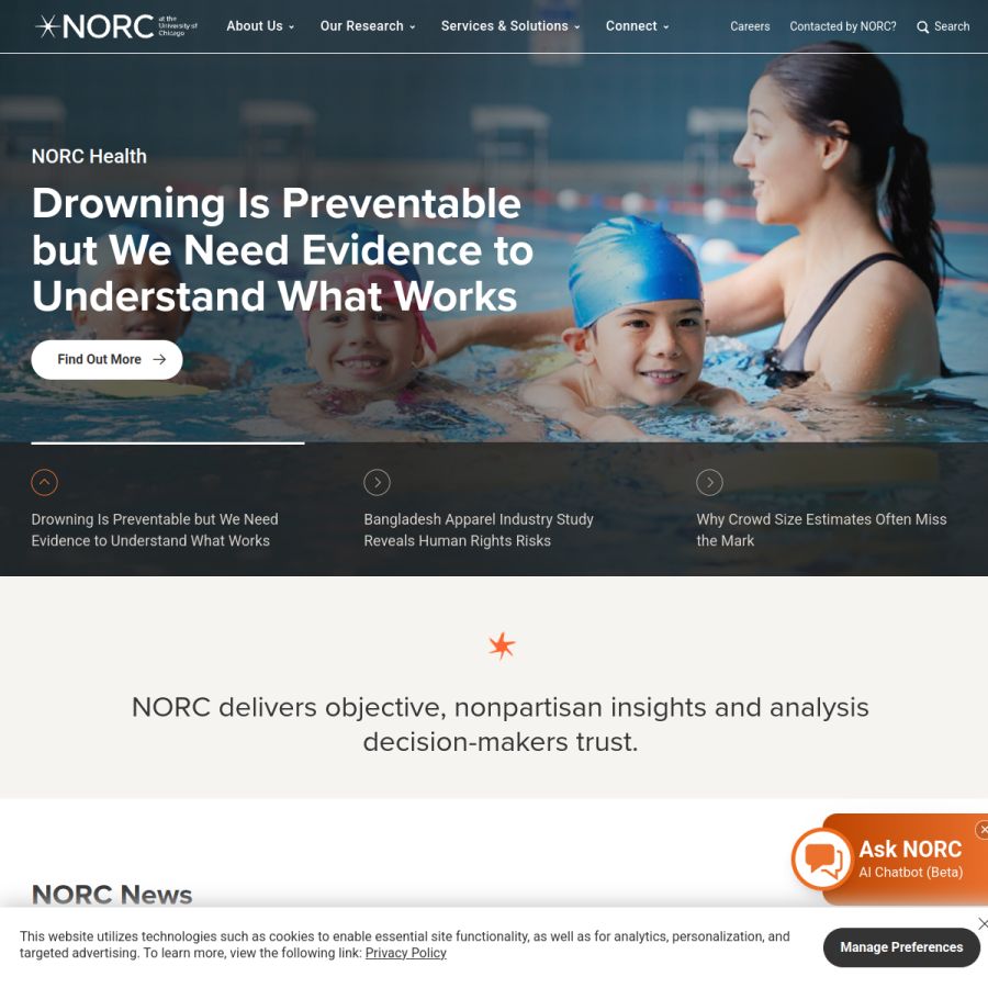 norc.org homepage screenshot