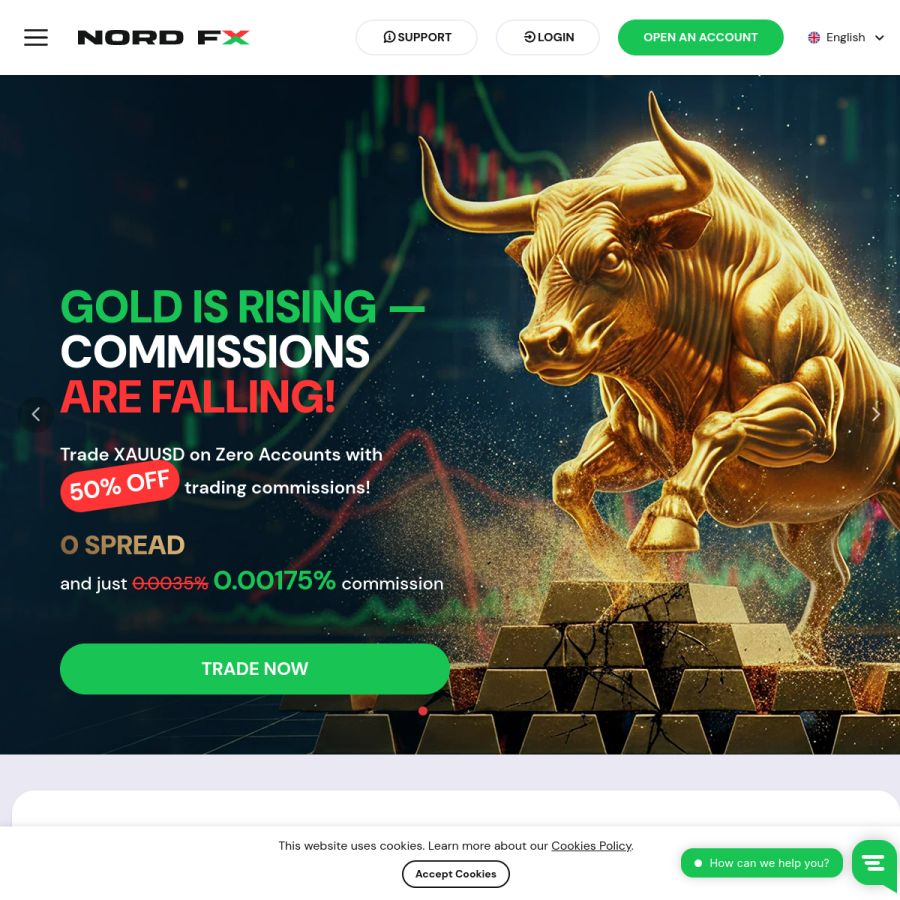 nordfx.com homepage screenshot