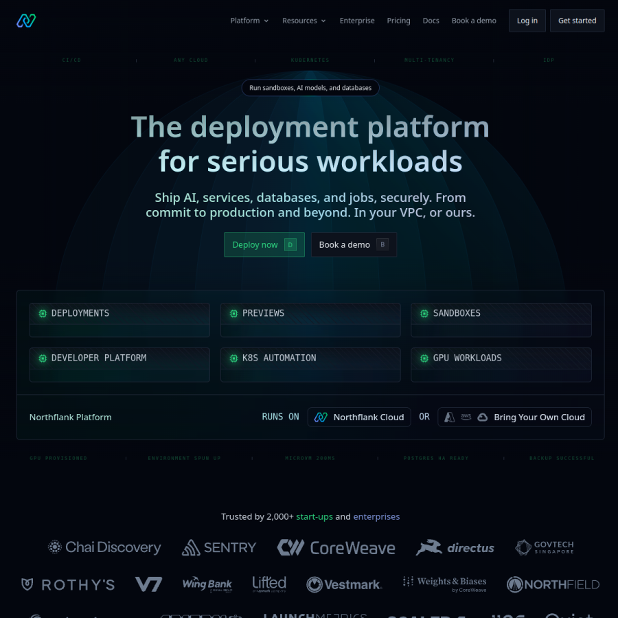 northflank.com homepage screenshot