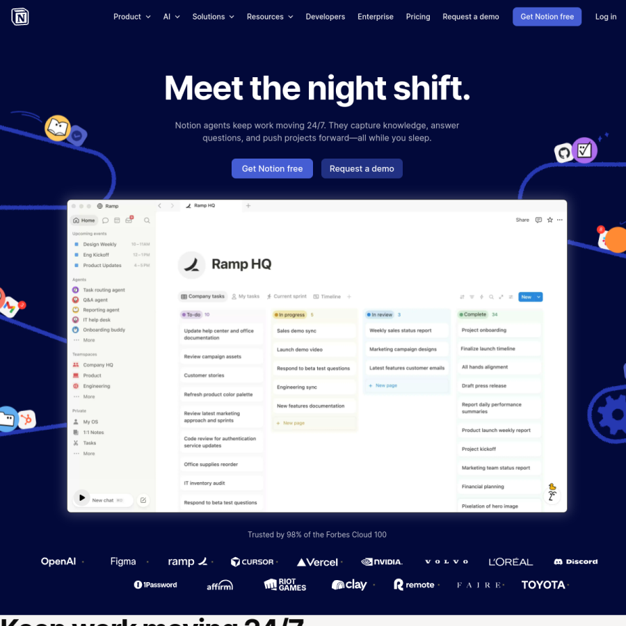 notion.so homepage screenshot