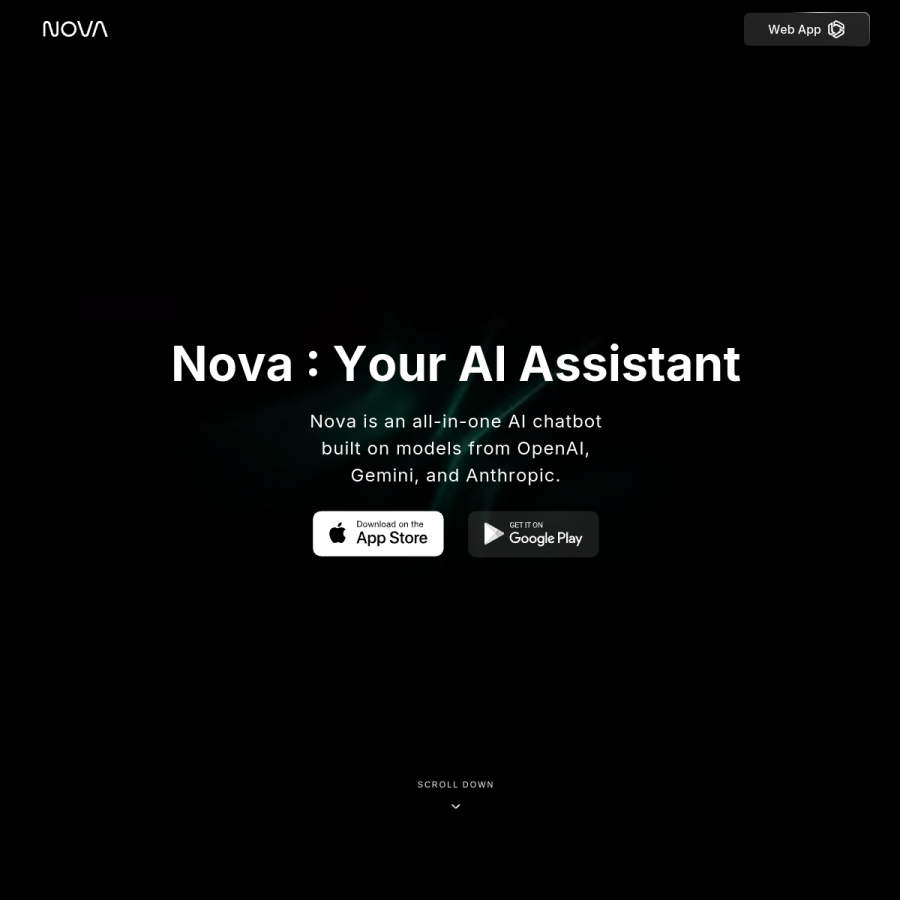 novaapp.ai homepage screenshot