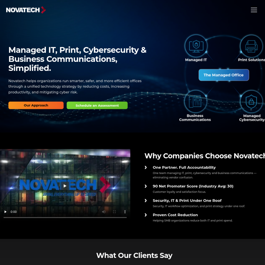 novatech.net homepage screenshot