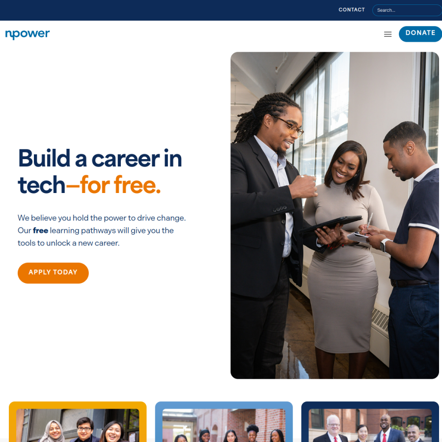 npower.org homepage screenshot