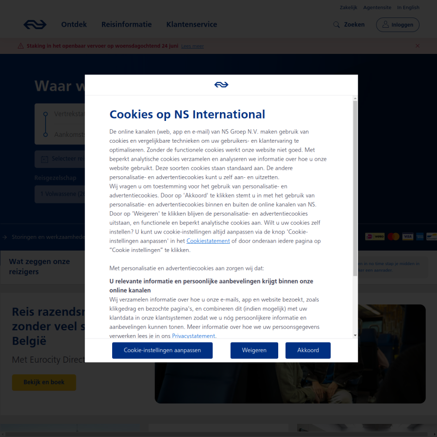 nsinternational.com homepage screenshot