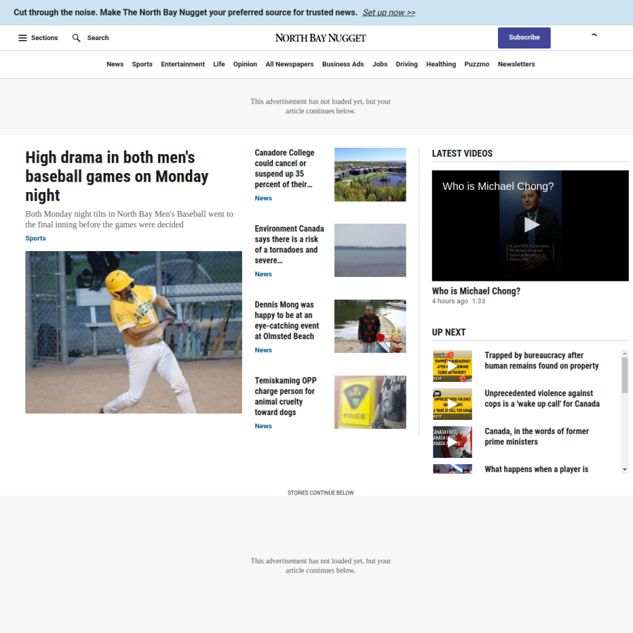 nugget.ca homepage screenshot