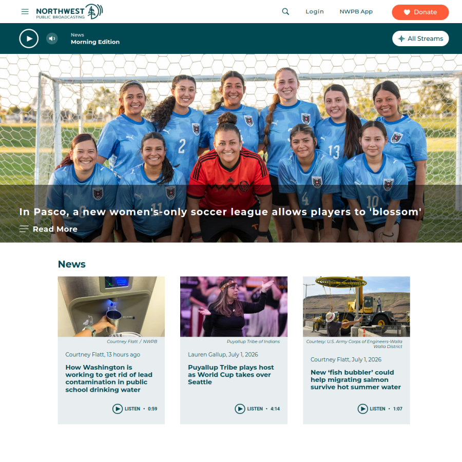 nwpb.org homepage screenshot