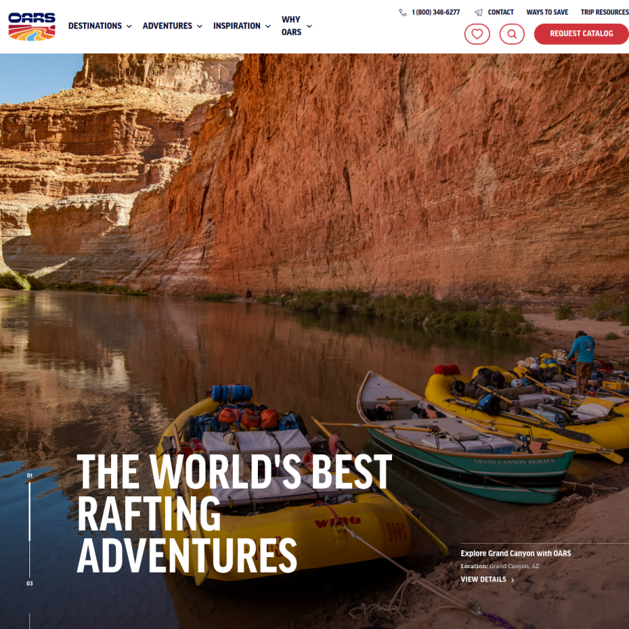 oars.com homepage screenshot