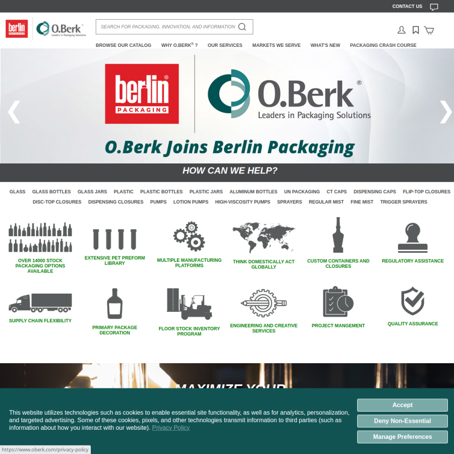 oberk.com homepage screenshot