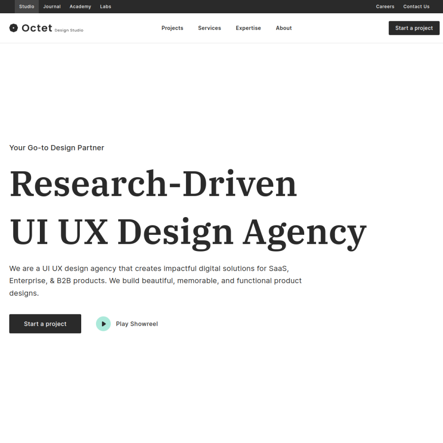octet.design homepage screenshot