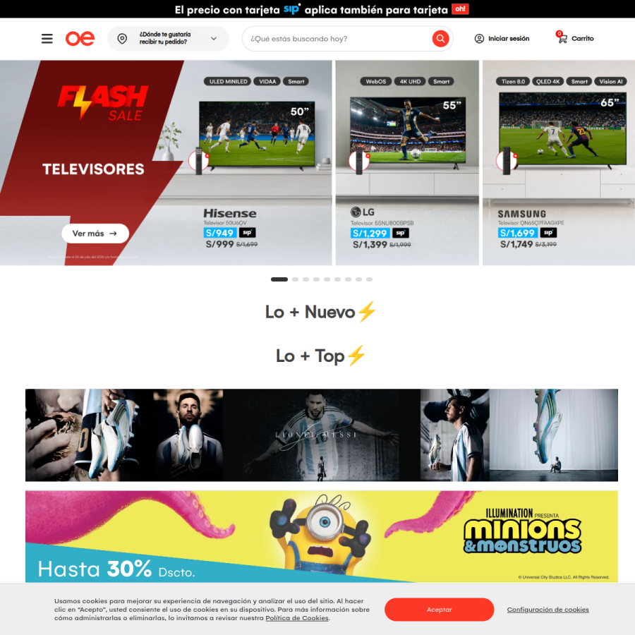 oechsle.pe homepage screenshot