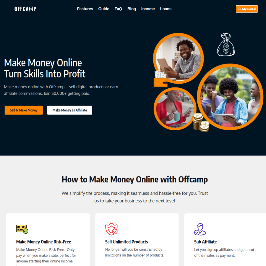 offcamp.com homepage screenshot