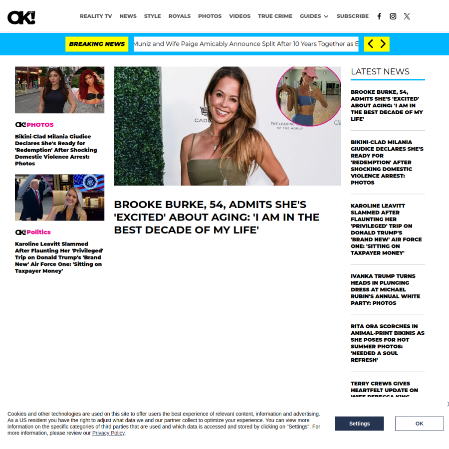 okmagazine.com homepage screenshot