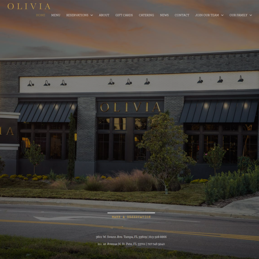 oliviafl.com homepage screenshot