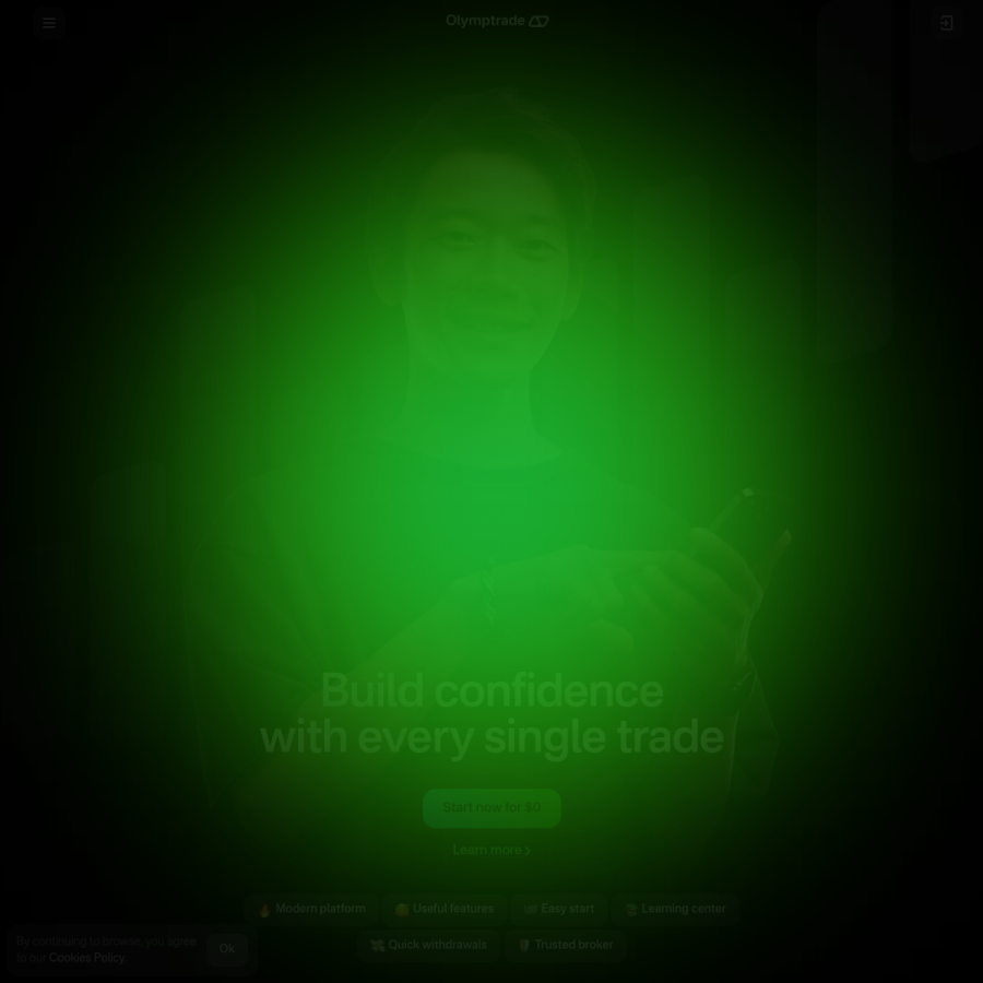 olymptrade.com homepage screenshot