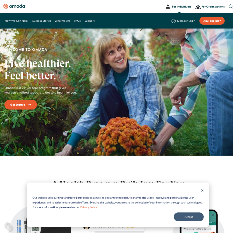omadahealth.com homepage screenshot