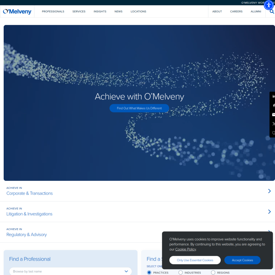 omm.com homepage screenshot