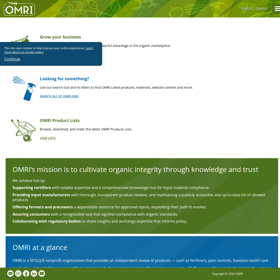 omri.org homepage screenshot