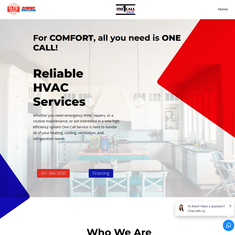onecallservice.net homepage screenshot