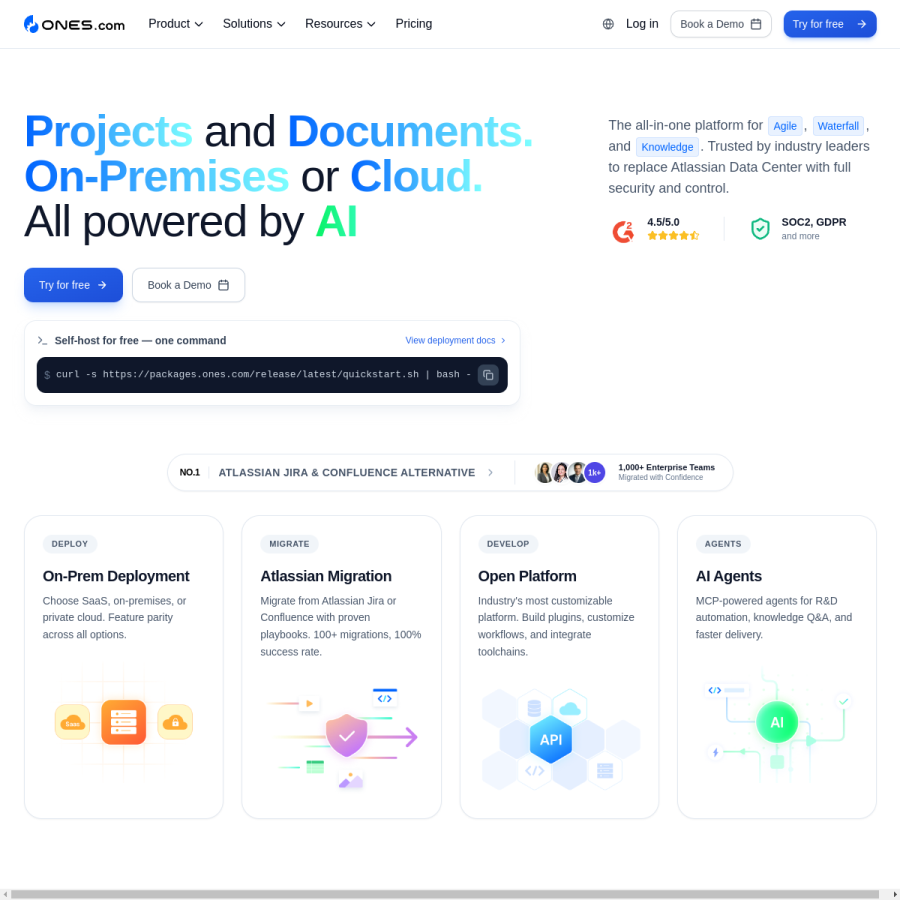 ones.com homepage screenshot