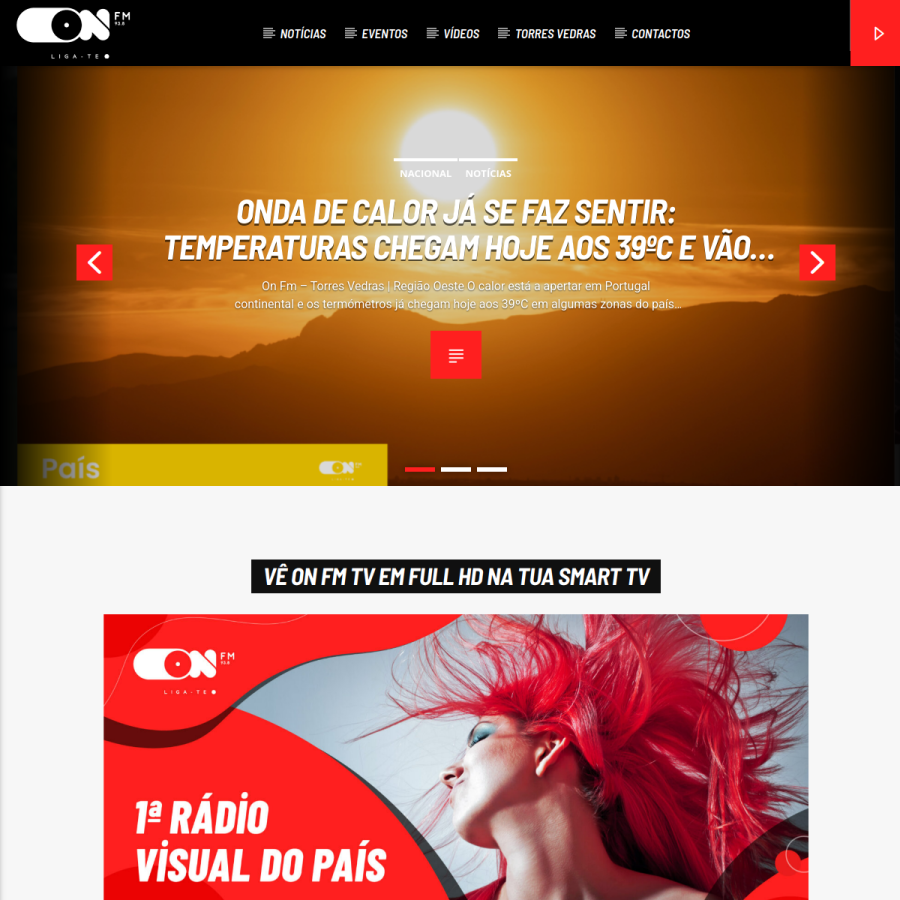 onfm.pt homepage screenshot