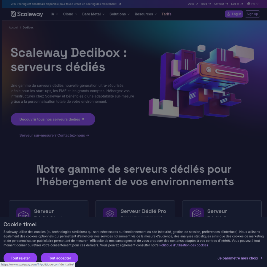 online.fr homepage screenshot