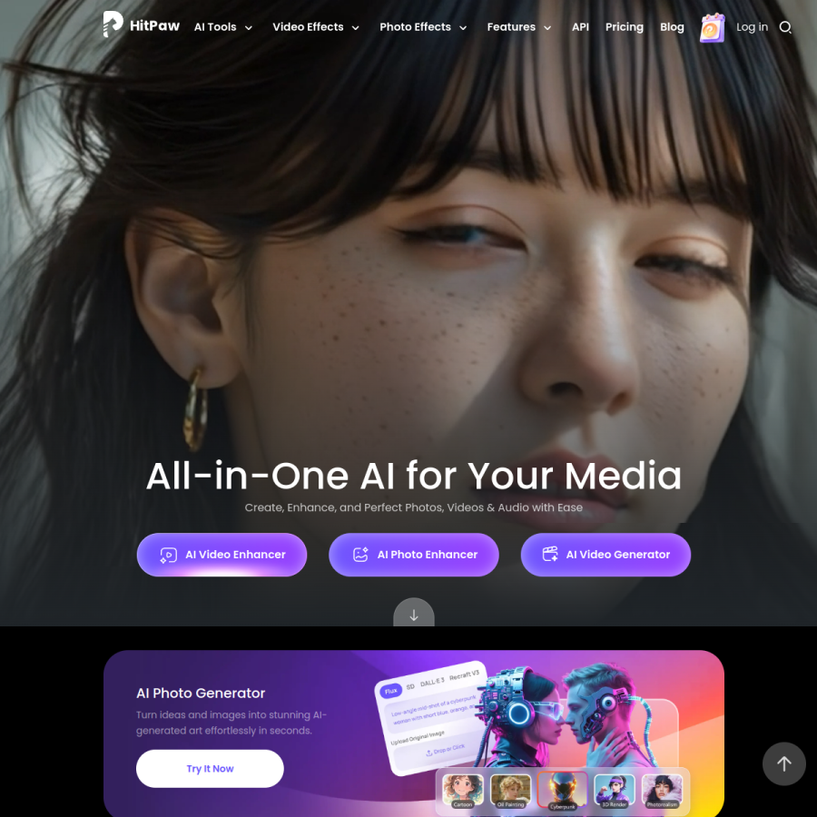 online.hitpaw.com homepage screenshot