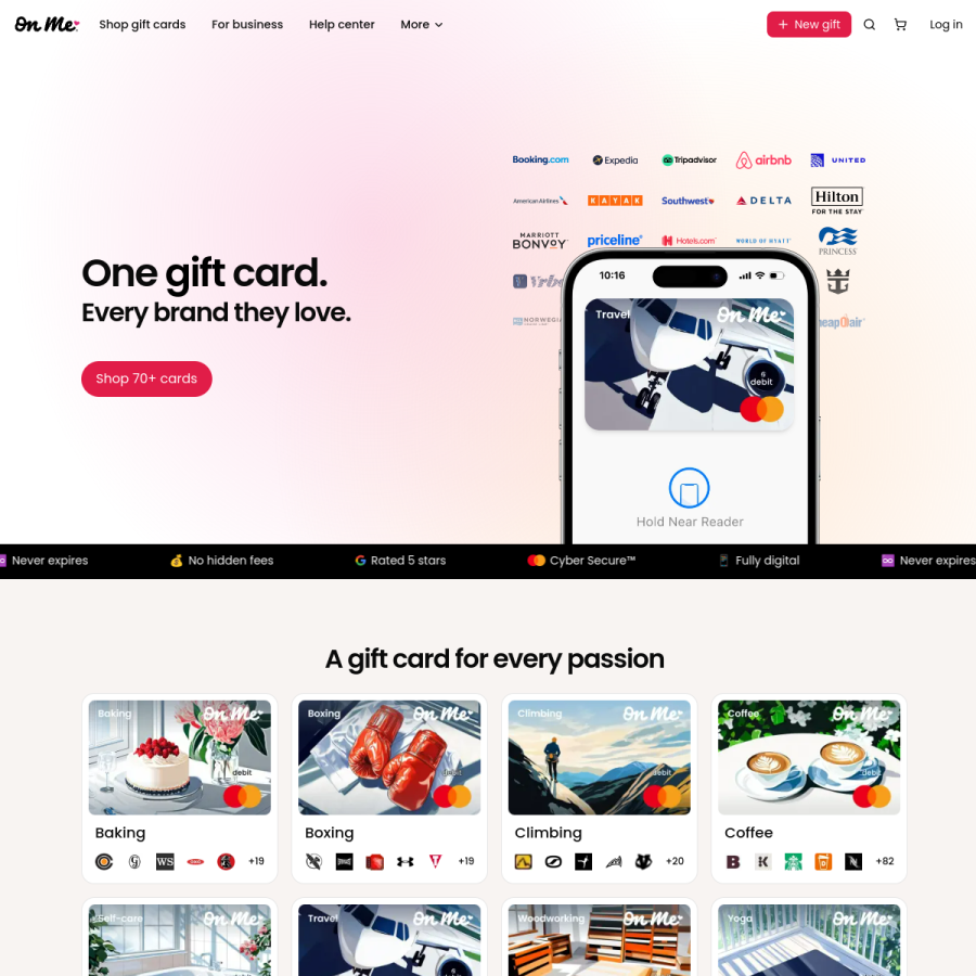 onme.com homepage screenshot