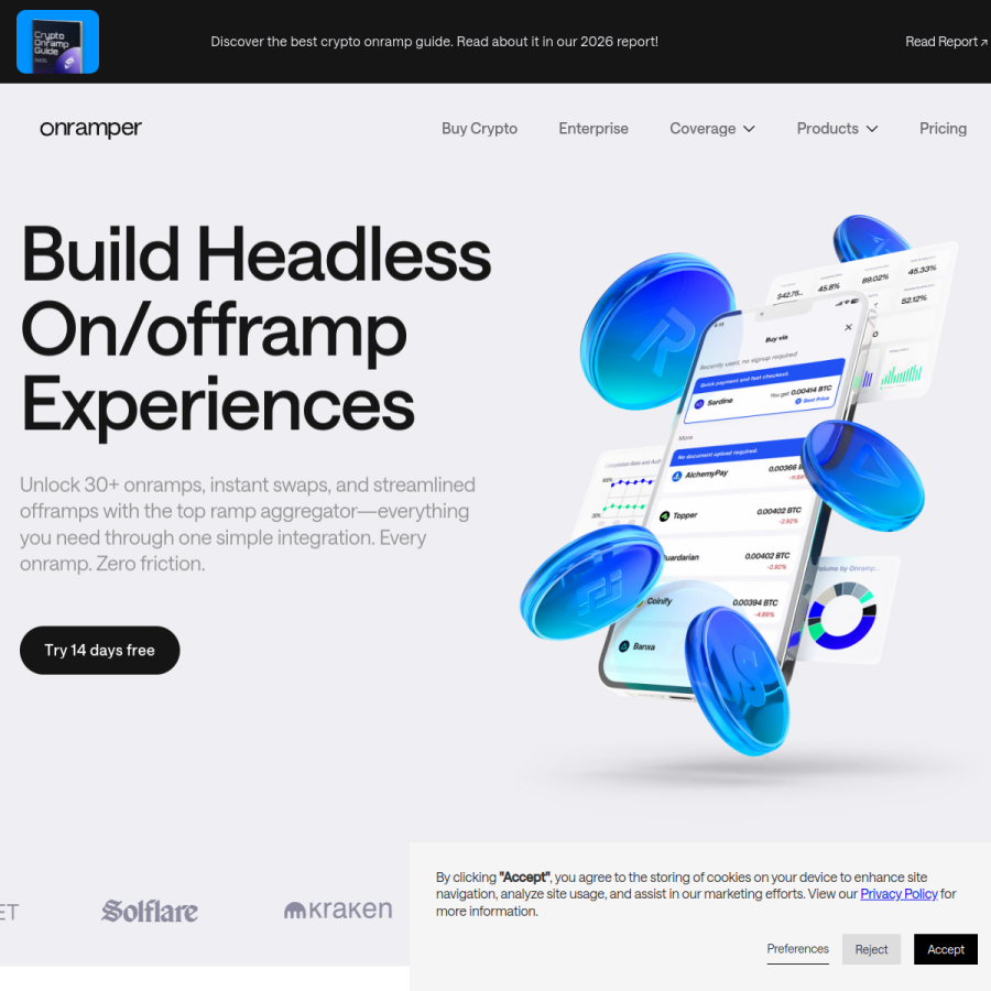 onramper.com homepage screenshot