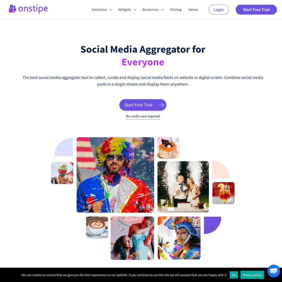 onstipe.com homepage screenshot