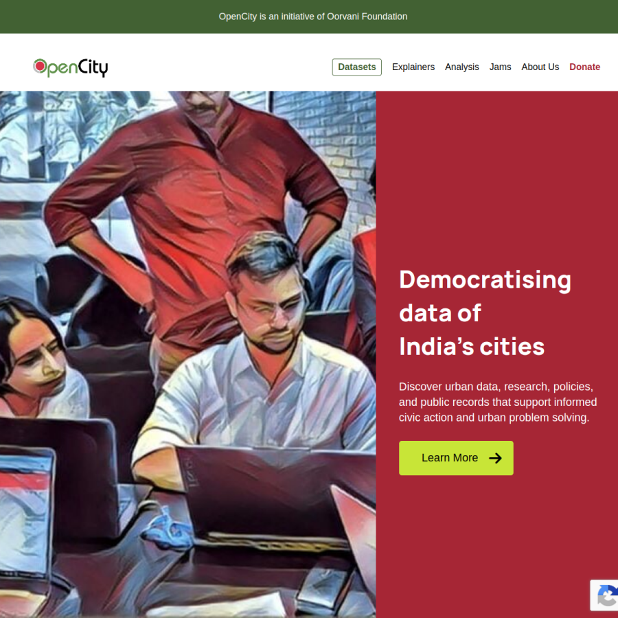 opencity.in homepage screenshot