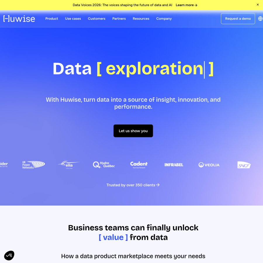 opendatasoft.com homepage screenshot