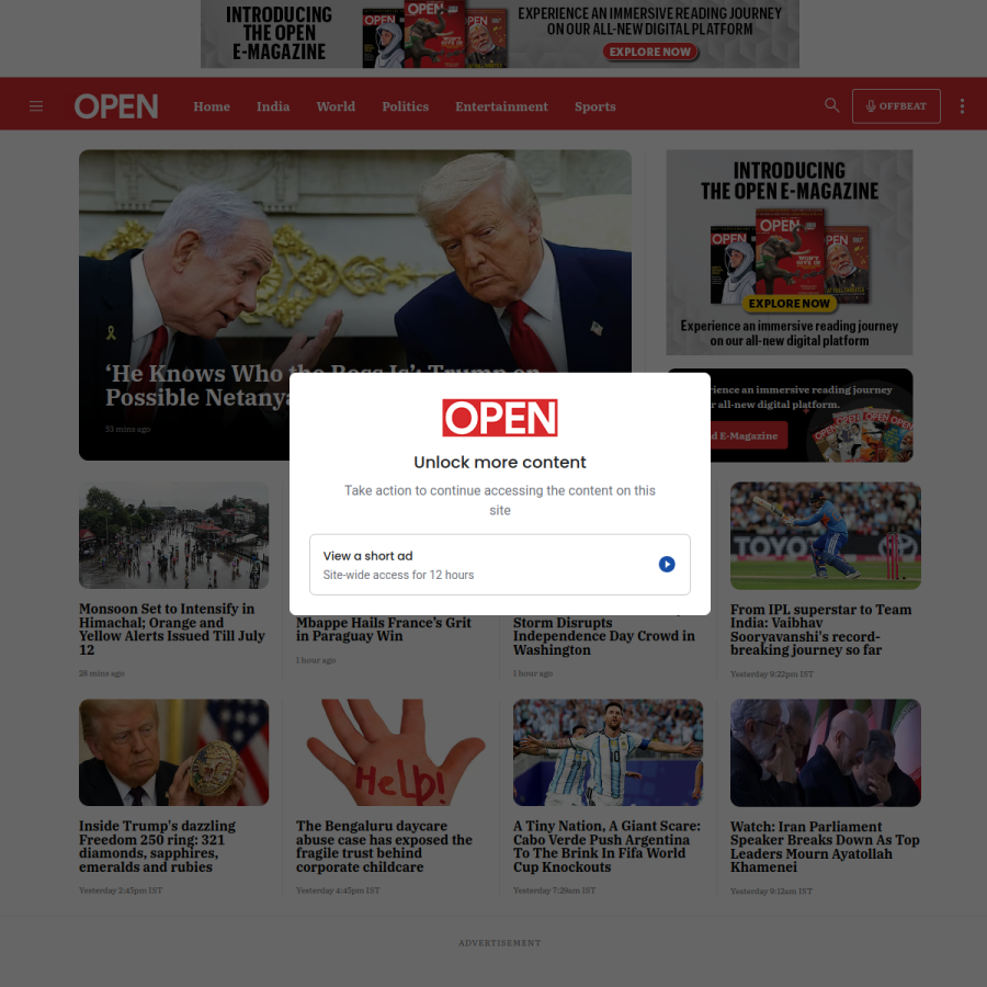 openthemagazine.com homepage screenshot