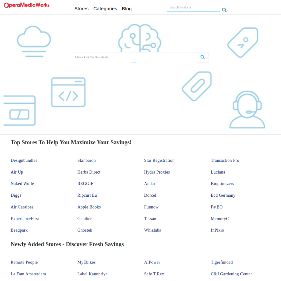 operamediaworks.com homepage screenshot