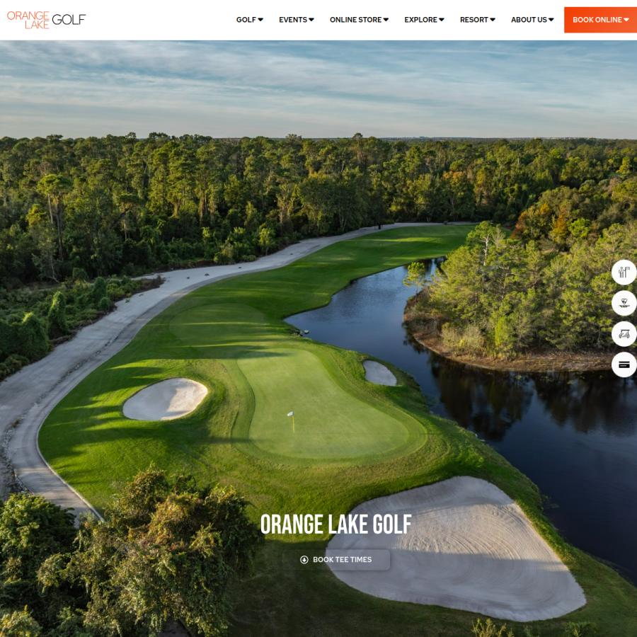 orangelakegolf.com homepage screenshot