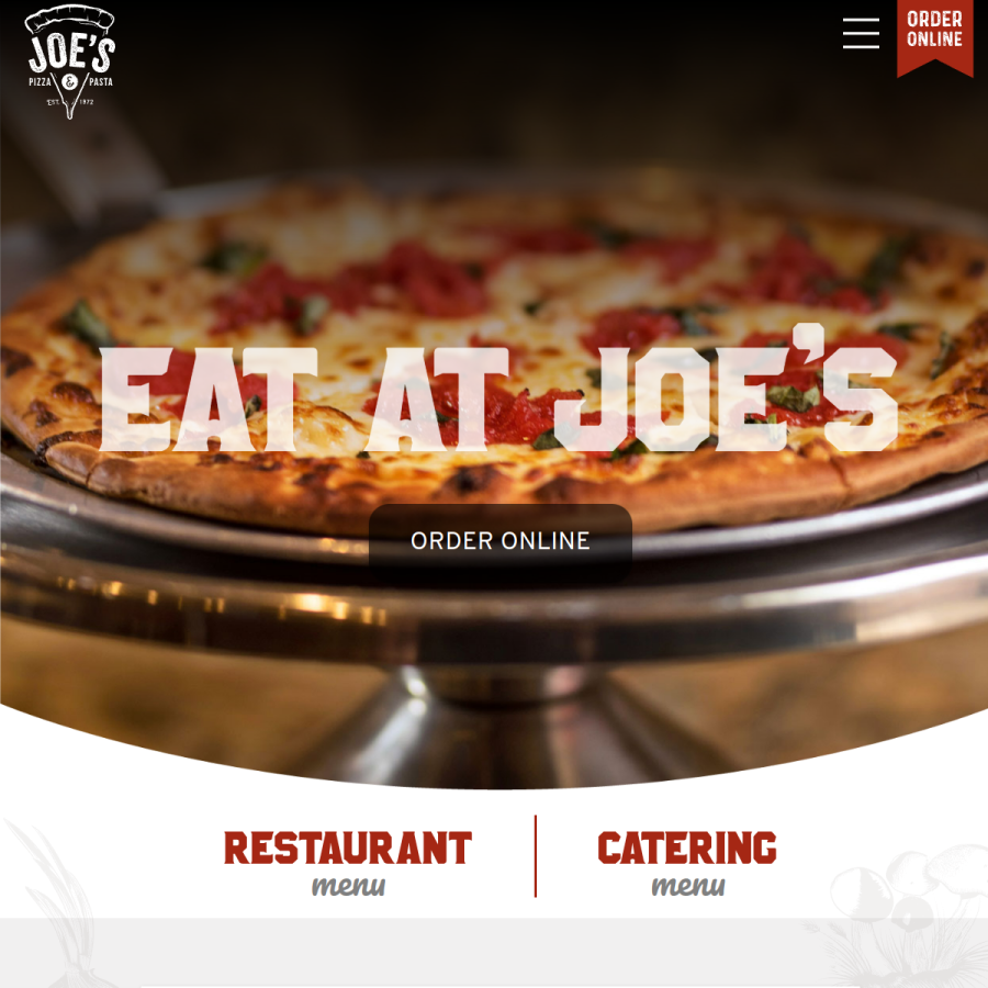 orderjoes.com homepage screenshot