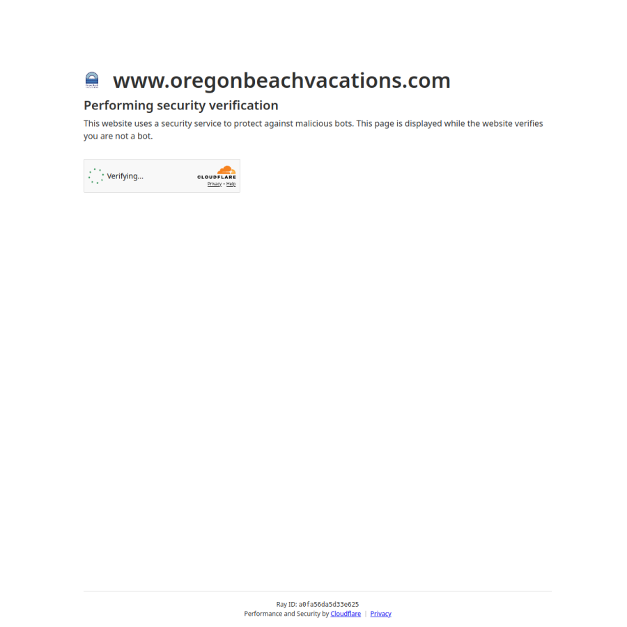 oregonbeachvacations.com homepage screenshot