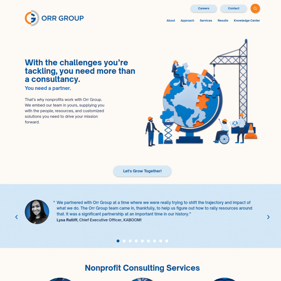 orrgroup.com homepage screenshot