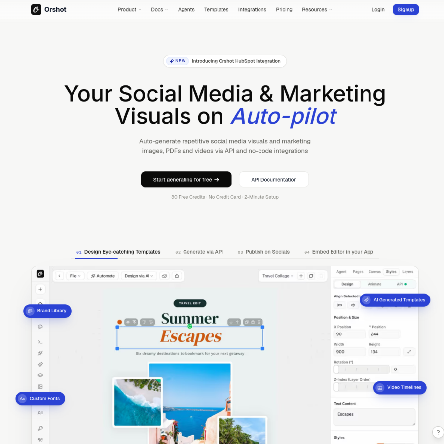 orshot.com homepage screenshot
