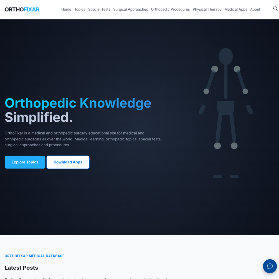 orthofixar.com homepage screenshot