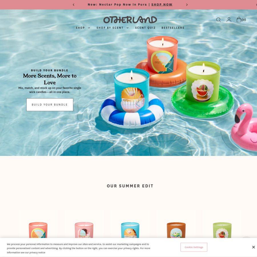 otherland.com homepage screenshot