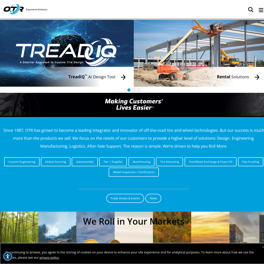 otrwheel.com homepage screenshot